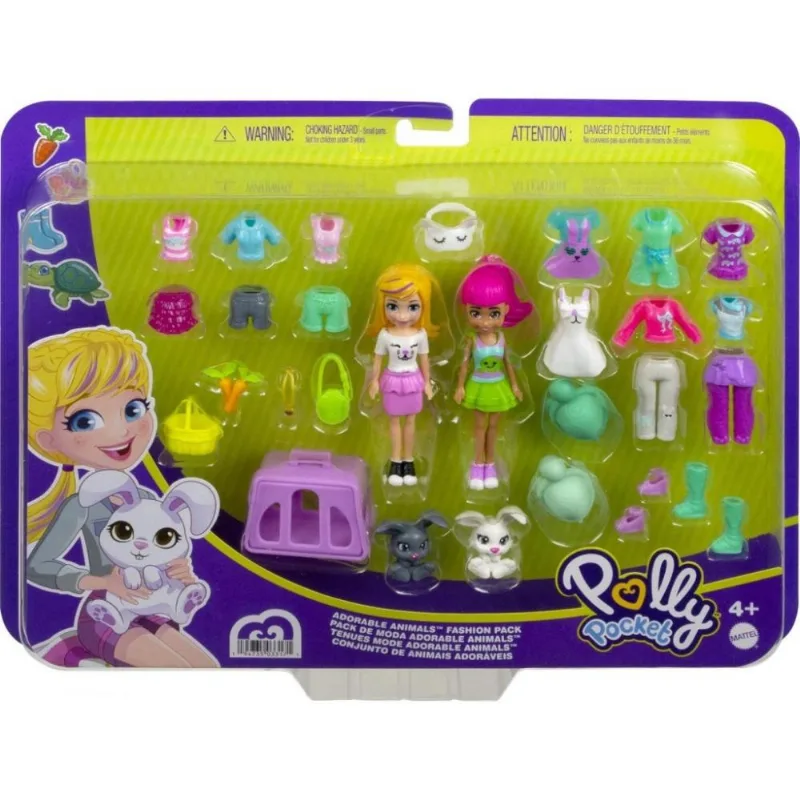 Conjunto De Animais Adoráveis Polly - Mattel HDW53