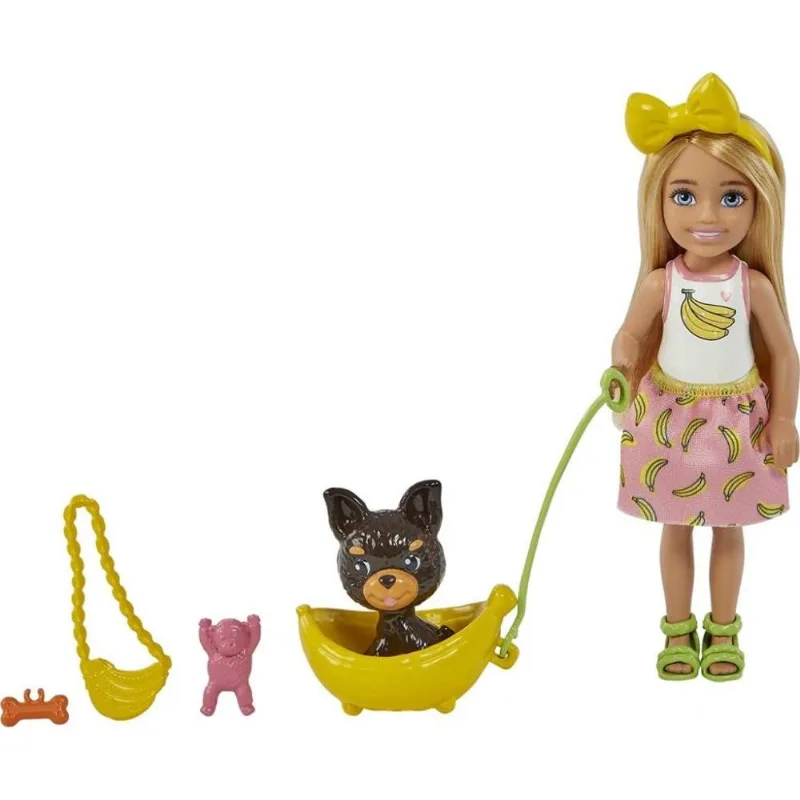 Loira Com Cachorro Barbie Chelsea Com Pets - Mattel HGT08-HG