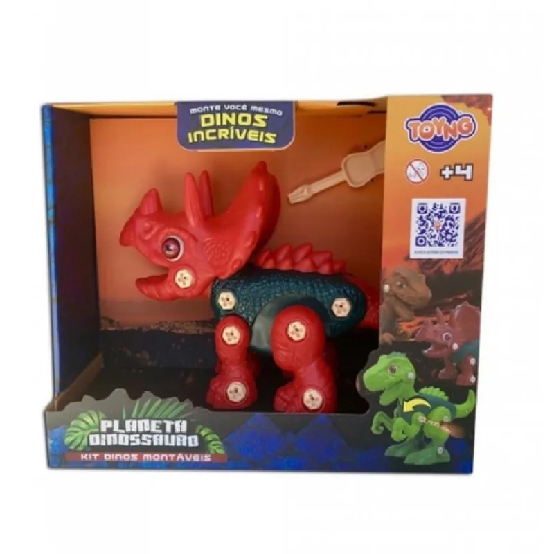 Triceratops Planeta Dinossauro De Montar - Toyng 046958