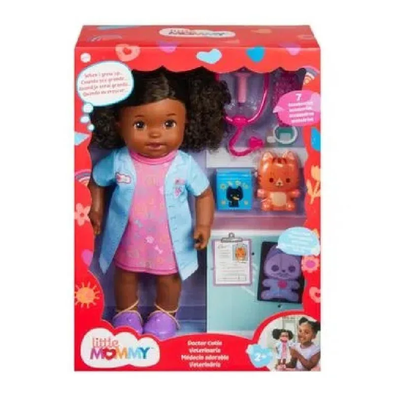Veterinária Little Mommy - Mattel HGN60-HGN63 - Mattel - Brinquedos