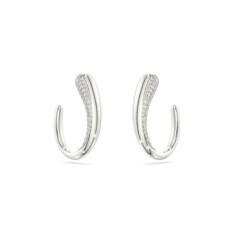 Brincos argola Swarovski Classica
