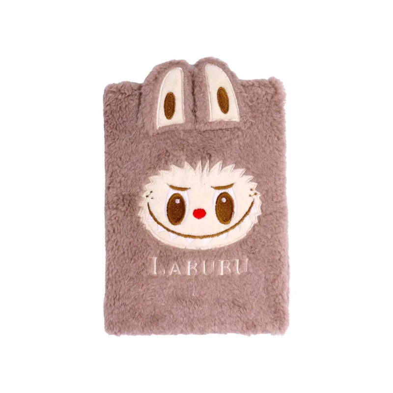 Caderno De Pelucia Labubu A5 Unidade 449 - Marrom Claro 449
