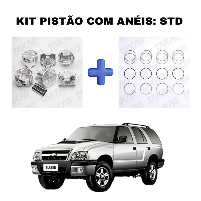 Pistão Com Anel Gm Blazer Gmc 4.3 12v Vortec 96-05 Gas