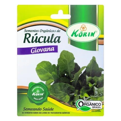 SEMENTES DE RÚCULA GIOVANA ORGÂNICAS KORIN ENVELOPE 0 1G - ORGANICA