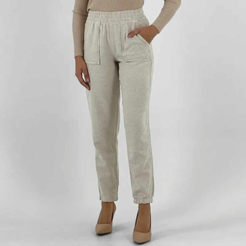 Calça Cris Jeans Tecido Jogging Feminina - Não Disponível - Moda