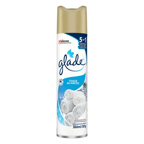 ODORIZADOR DE AMBIENTE TOQUE DE MACIEZ GLADE FRASCO 360ML - GLADE