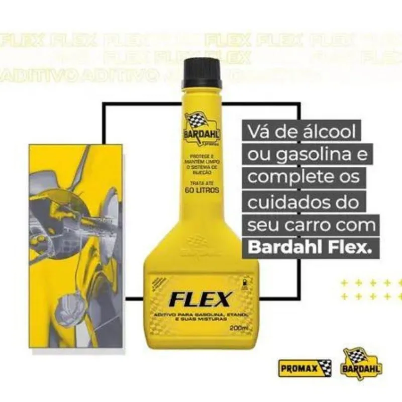 3 Aditivos De Combustível Bardahl Flex Gasolina Álcool 200ml