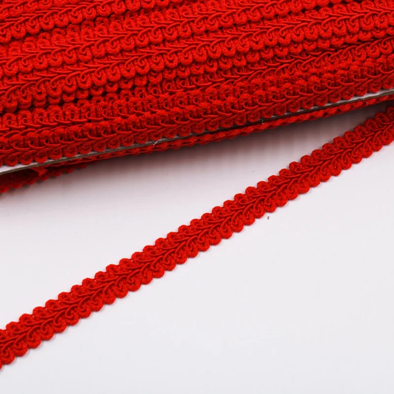 PASSAMANARIA TRANÇADO 13MM EM POLIESTER COM 45 METROS 201 - Vermelho