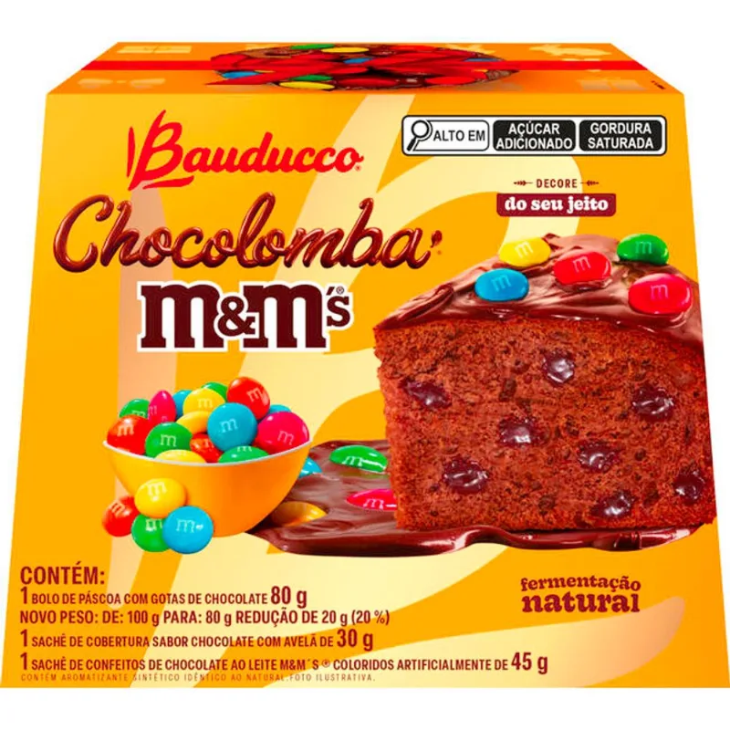 Mini Colomba Bauducco Chocolate M&M's 80g