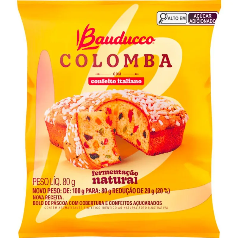 Mini Colomba Bauducco Frutas 80g