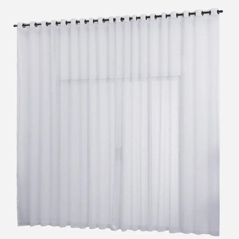Cortina de Renda Trabalhada para Sala ou Quarto 3,00M x 2,80M com Ilhós