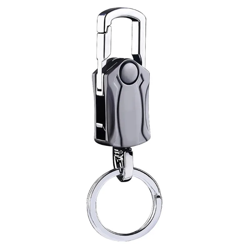 4 em 1 chaveiro ferramenta multifuncional cintura anel duplo chaveiro presente para seu pai, abridor de garrafas, brinquedo de descompressão