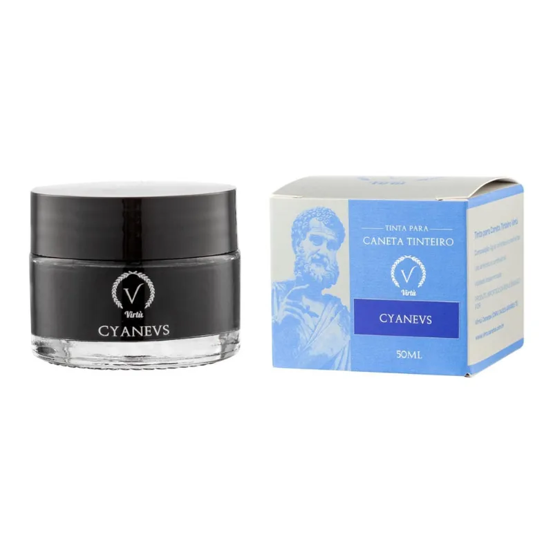 Tinta P/Caneta Tinteiro Virtu Cyaneus 50Ml