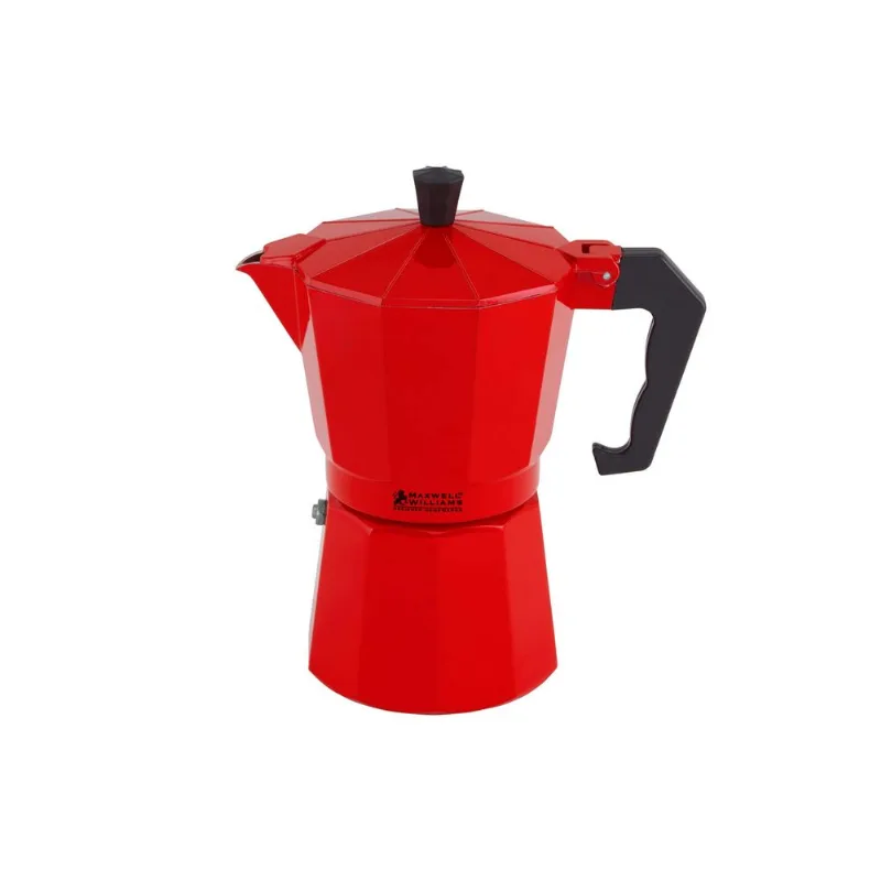 Cafeteira Italiana em Alumínio 6 Xícaras Maxwell & Williams Vermelha