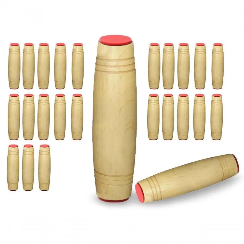 Fidget Mokuru Stick Bastao Roller Anti Stress Madeira 25Und