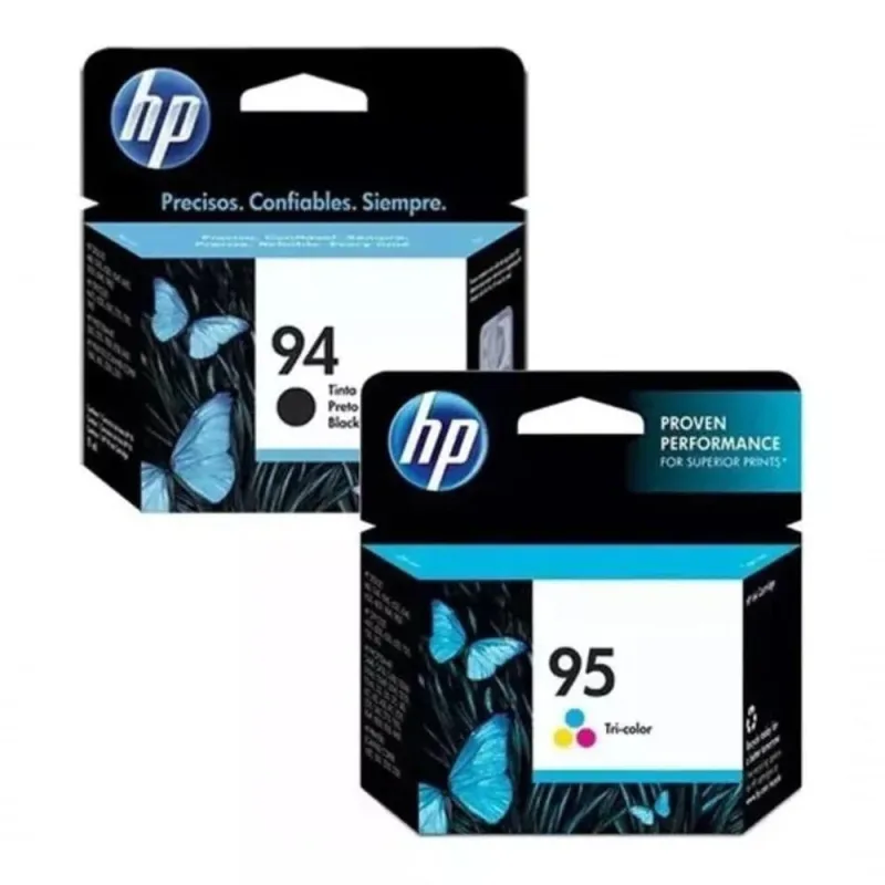Cartucho de Tinta HP 94 Preto e HP 95 Color C8765WB - C8766WB Original para HP Deskjet Officejet - hp