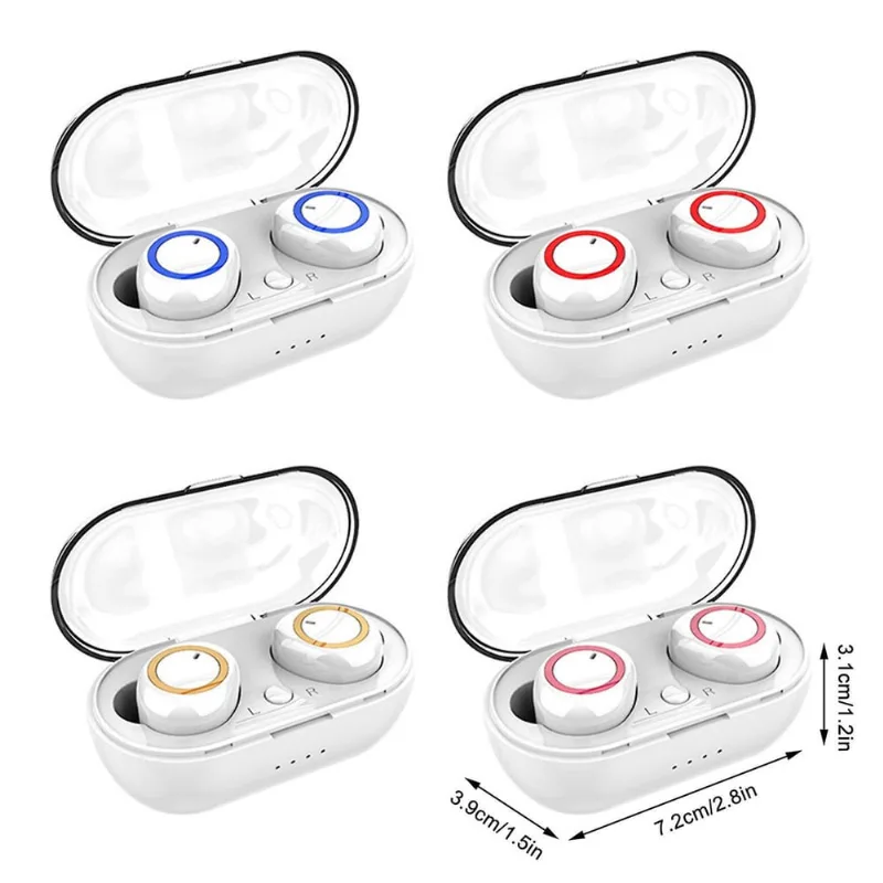 Smart Hifi Sound Quality Carregamento magnético Portátil Mini Ear Headphones Bluetooth