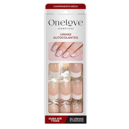 UNHA DECORADA ONE LOVE FRENCH CLASSIC - CLASSIC - Plásticos
