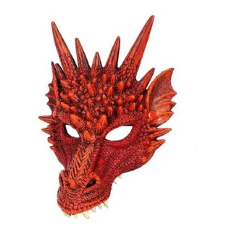Máscara Dragão Vermelho de Látex