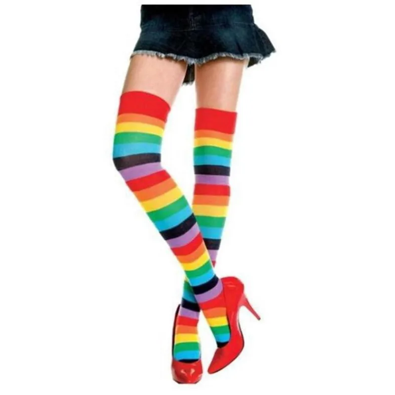 Meia Calça 7/8 Arco Iris Colorida Cosplay