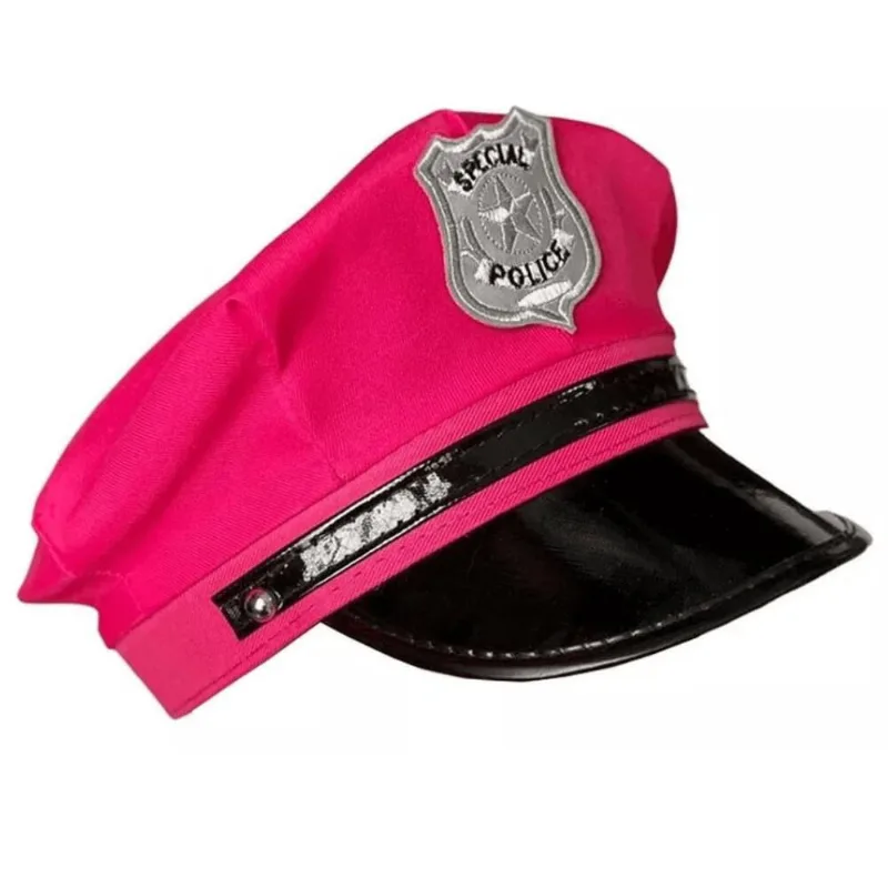 Chapéu Policial Rosa Fantasia - Acessório Divertido