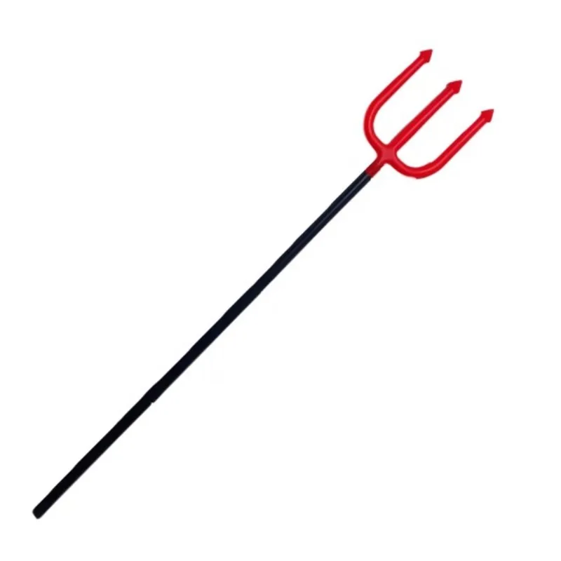 Tridente de Plastico Desmontavel Trispeto Garfo Fantasia Diabinha Diaba Capetinha Acessorio Halloween Dia Das Bruxas