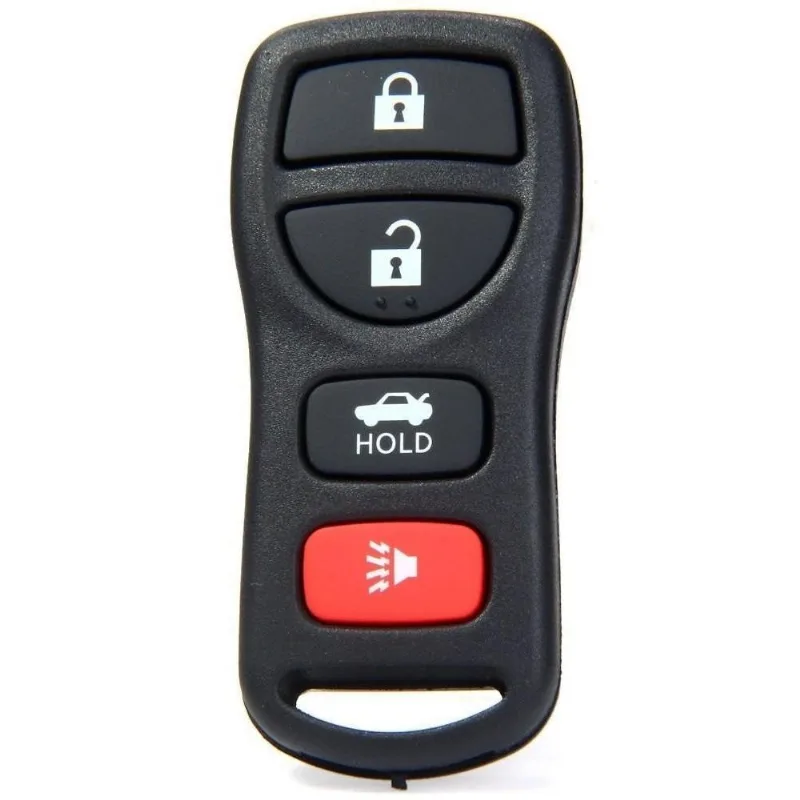 Carcaça De Chave Fob Nissan 3 Botões Com Pânico