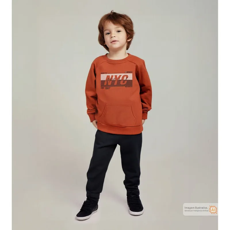 Conjunto Moletom Urban Style - 395589 Laranja - 6