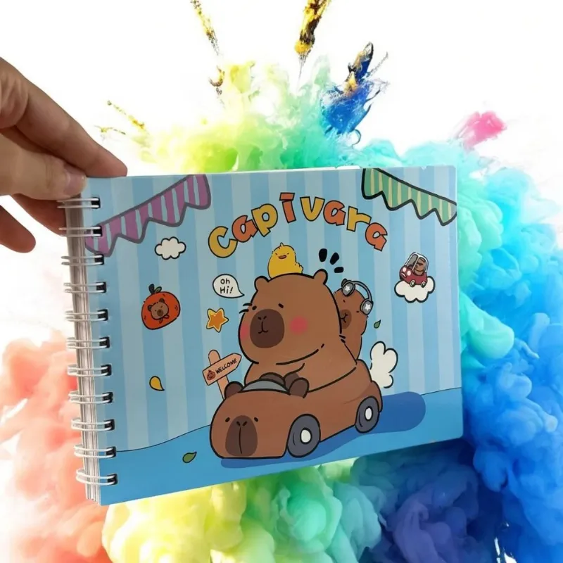Kit 2 Livros De Colorir Pintar Capivaras 50 Folhas Caderno Educativo E Lúdico