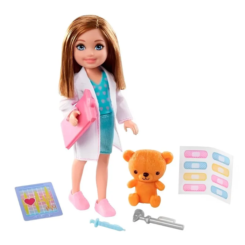 Boneca Barbie Chelsea Profissões Medica Mattel