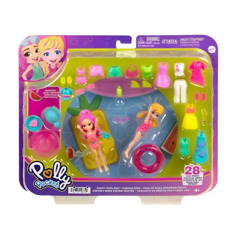 Boneca Polly Pocket Conjunto De Roupas Fruity Pool - Mattel Mattel