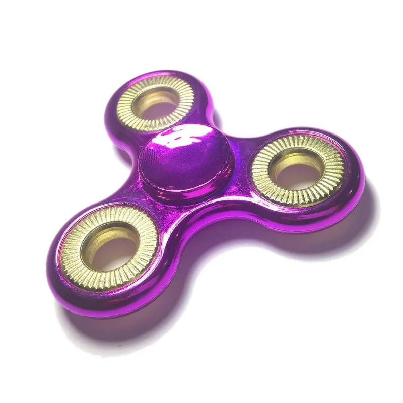 Hand Spinner Fidget de Metal Ansiedade Estresse Rosa (BSL-GIRA-1)