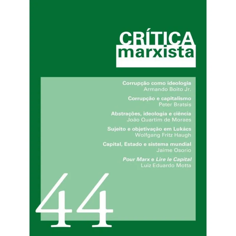 CRITICA MARXISTA - VOL.44