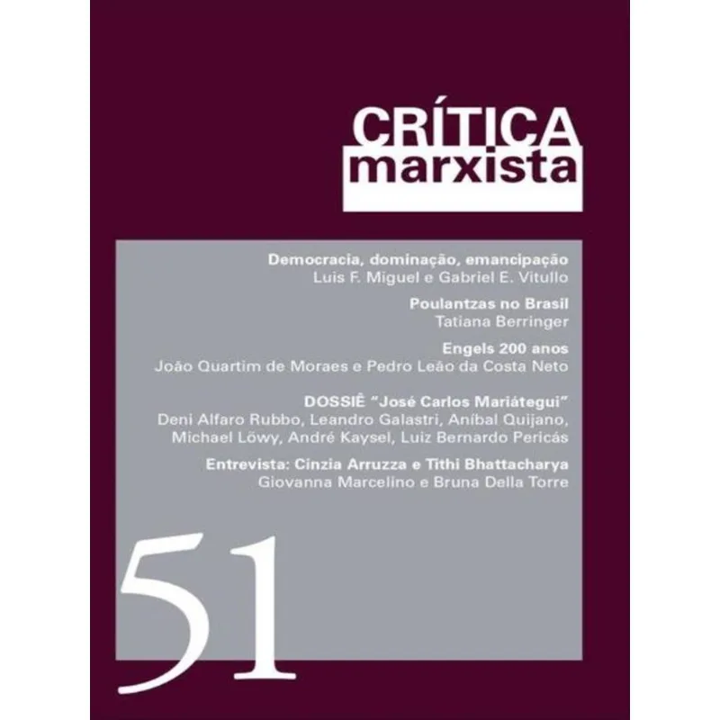 CRÍTICA MARXISTA - VOL. 51 - ANO 2020