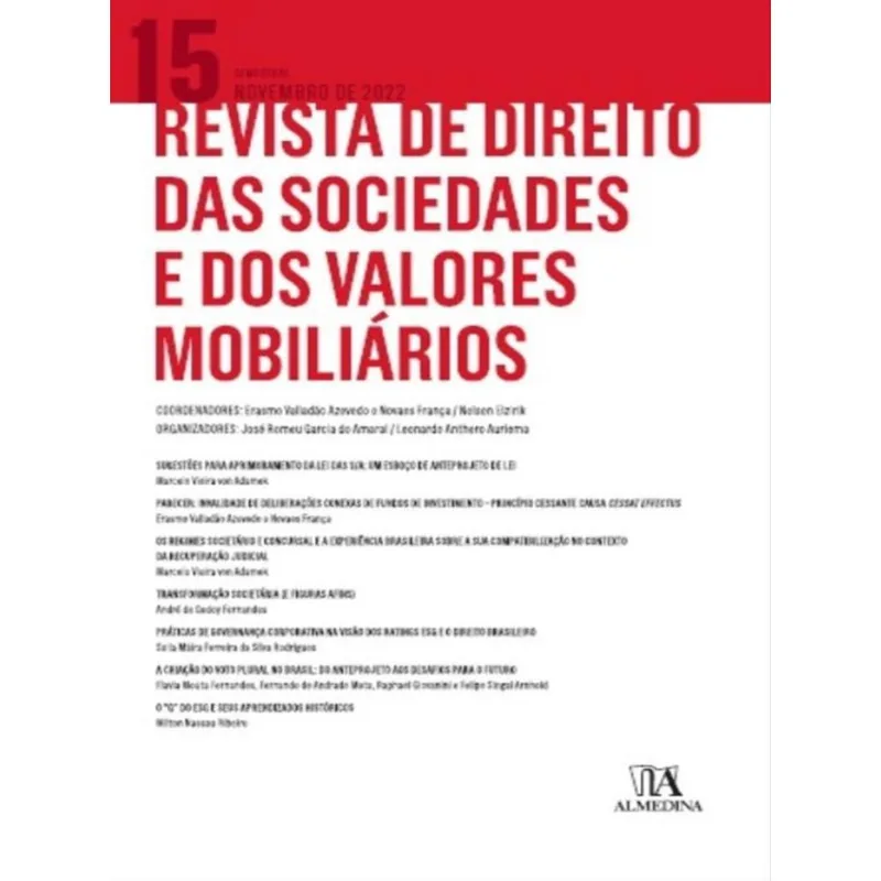 REVISTA DE DIREITO DAS SOCIEDADES E DOS VALORES MOBILIÁRIOS