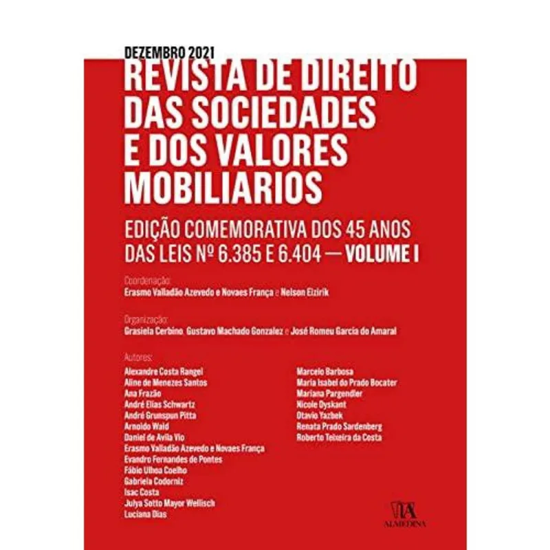 Revista De Direito Das Sociedades E Dos Valores Mobiliários - Vol. I