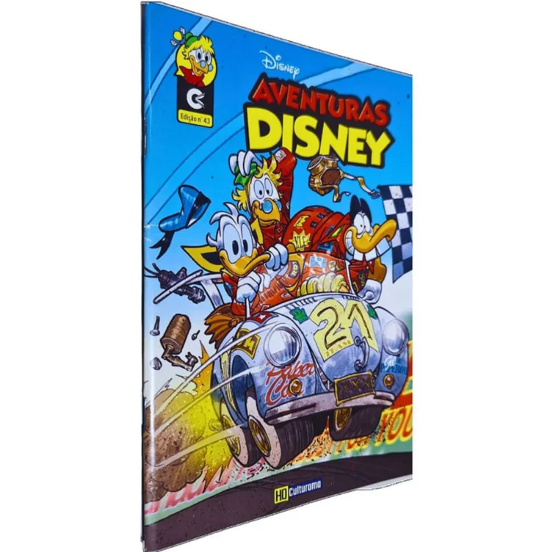 Quadrinhos hq Gibi Graphic Novel Formatinho 13,50x19 cm Lombada com Grampos Aventuras Disney Edição nº 43 Culturama