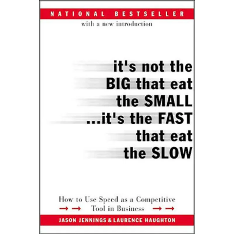 IT'S NOT THE BIG THAT EAT THE SMALL... IT'S THE FAST THAT EAT THE SLOW