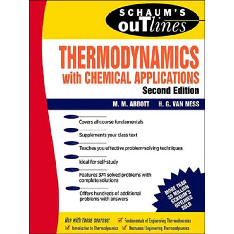 SCHAUM'S OUTLINE THERMODYNAMICS WITH CHEMICAL APPLICATIONS