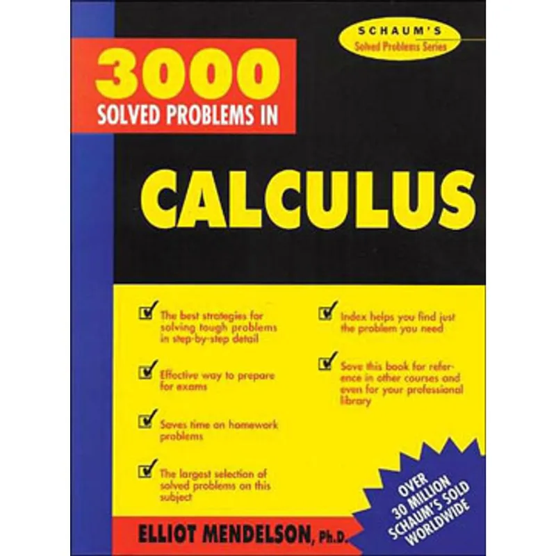 3000 SOLVED PROBLEMS IN CALCULUS