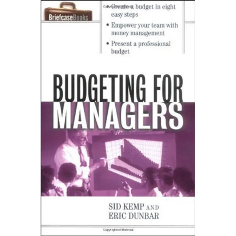 BUDGETING FOR MANAGERS