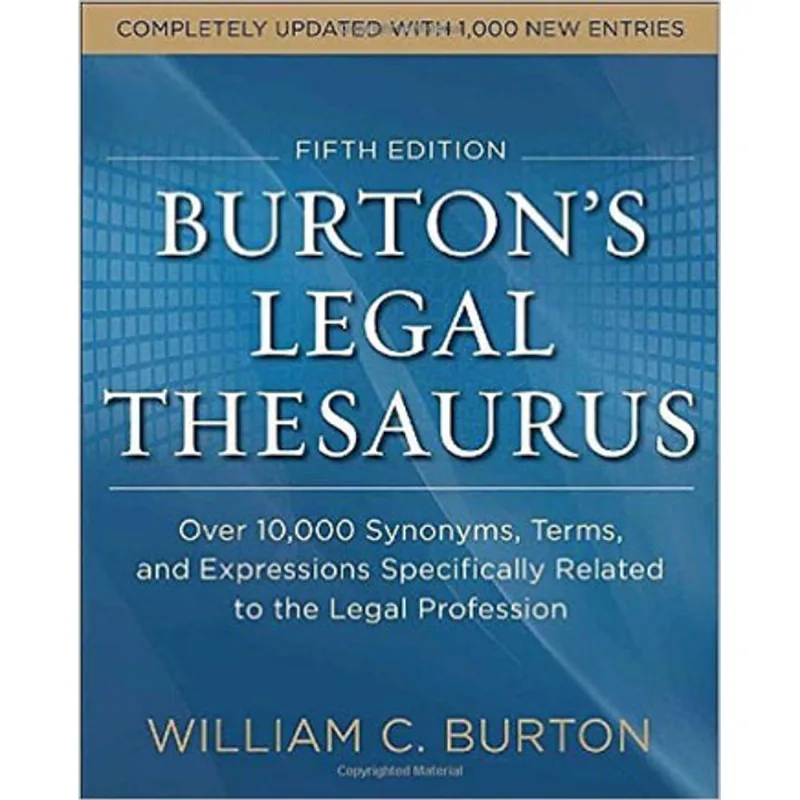 BURTONS LEGAL THESAURUS