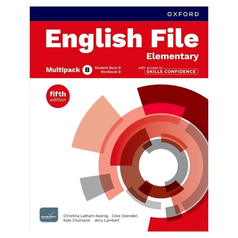 ENGLISH FILE ELEMENTARY - MULTIPACK B - STUDENT BOOK + WORKBOOK WITH SKILLS CONFIDENCE - FIFTH EDITI