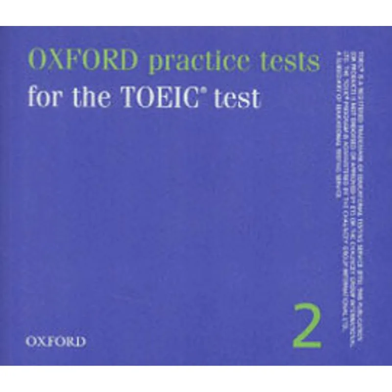 OXFORD PRACTICE TESTS FOR TOEIC TEST - VOL. 2 - AUDIO CDS