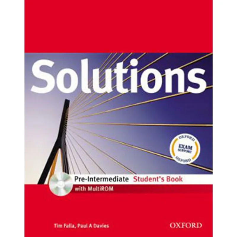 SOLUTIONS - PRE-INTERMEDIATE - STUDENT'S BOOK WITH MULTIROM PACK