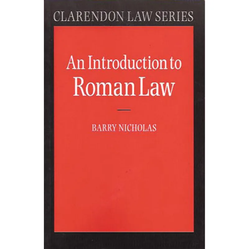 INTRODUCTION TO ROMAN LAW, AN