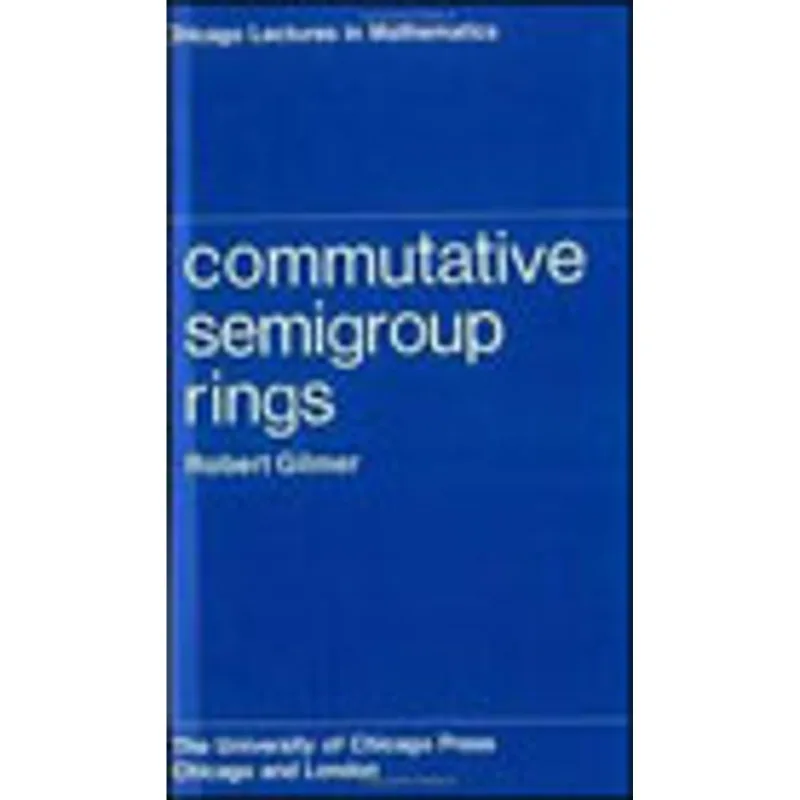 COMMUTATIVE SEMIGROUP RINGS