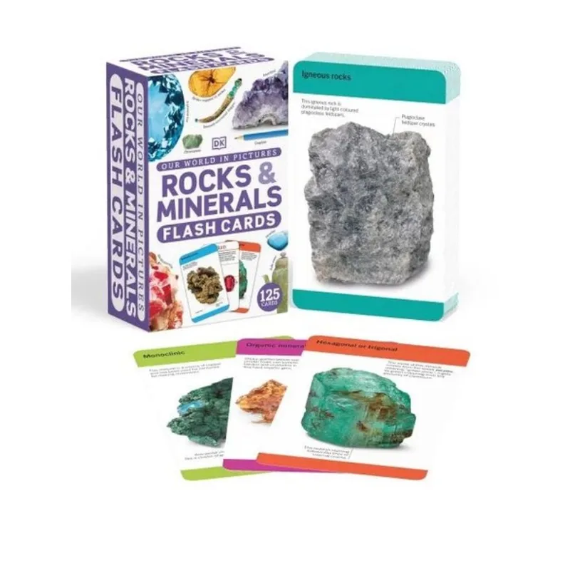 OUR WORLD IN PICTURES ROCKS & MINERALS FLASH CARDS