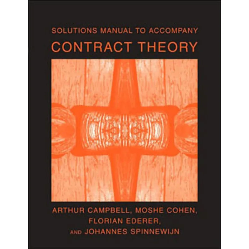 CONTRACT THEORY SOLUTIONS MANUAL