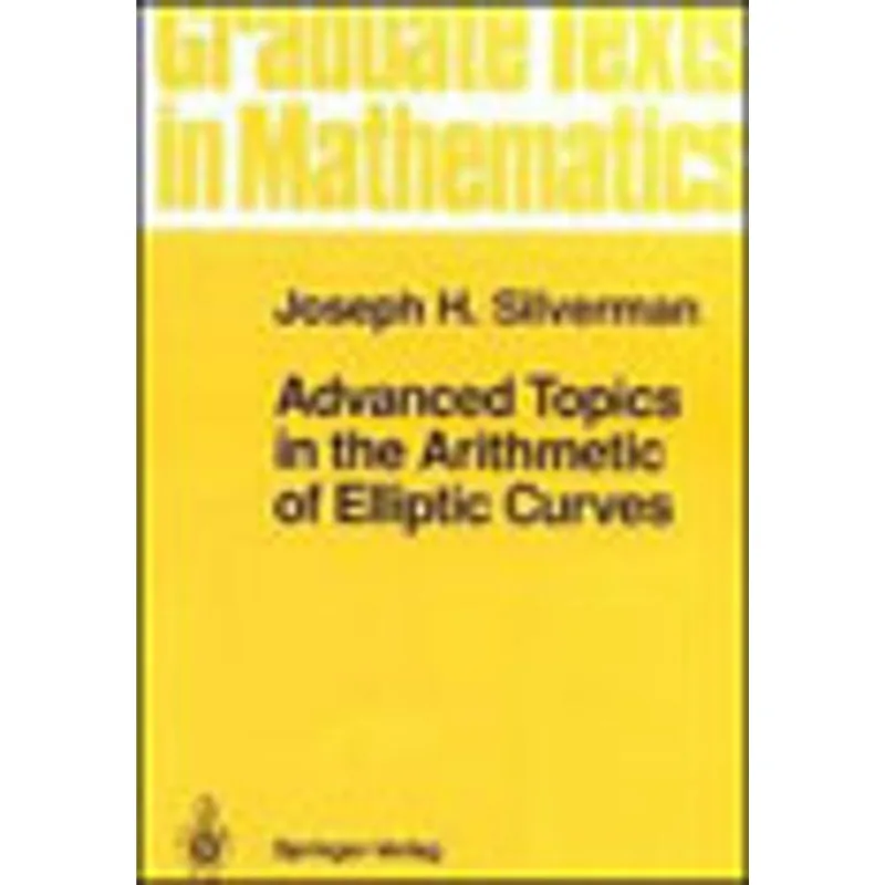 ADVANCED TOPICS IN THE ARITHMETIC OF ELLIPTIC CURVES